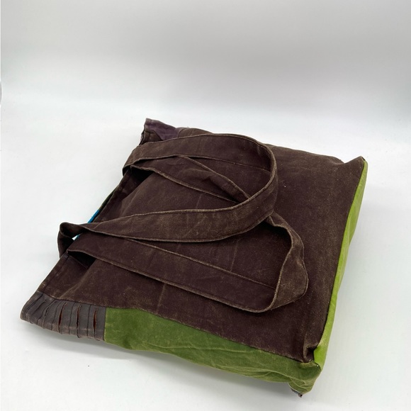 Colorful patchwork hippie tote bag - Picture 4 of 16